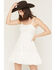 Image #4 - Shyanne Women's Tiered Tie-Back Mini Dress, White, hi-res