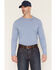 Image #1 - Ariat Men's FR Solid Base Layer Long Sleeve Work Shirt, Medium Blue, hi-res