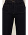 Image #2 - Sneak Peek Women's Front Patch Pockets Straight Jeans, Dark Blue, hi-res