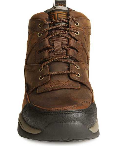Image #5 - Ariat Men's Terrain H2O 5" Waterproof Work Boots - Round Toe, Copper, hi-res