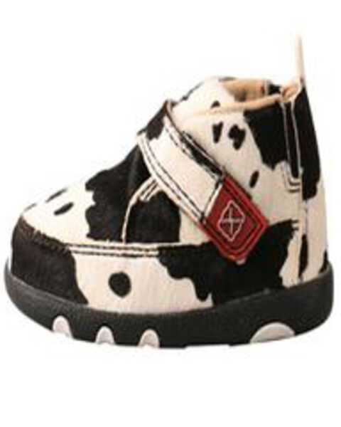 Image #3 - Twisted X Infant Hair On Hide Chukka Driving Shoes - Moc Toe, Black, hi-res