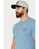 Image #2 - Brixton Men's Parsons Logo Short Sleeve Graphic T-Shirt , Blue, hi-res