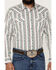 Image #3 - Moonshine Spirit Men's Manhattan Floral Striped Long Sleeve Snap Western Shirt , White, hi-res