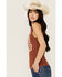 Image #2 - Shyanne Women's American Rodeo Ribbed Tank Top, Lt Brown, hi-res