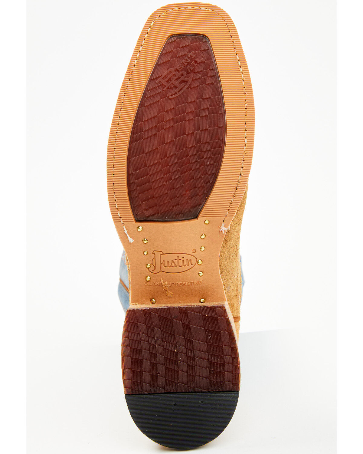 Image #7 - Justin Men's 11" Fergus Roughout Performance Western Boots - Square Toe, Tan, hi-res