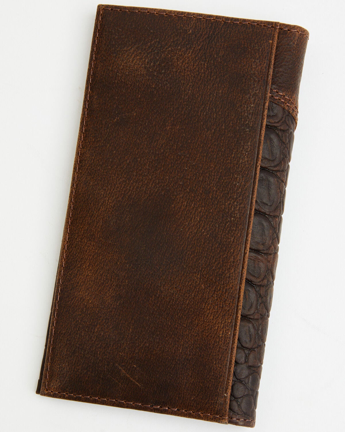 Image #2 - Cody James Men's Caiman Print Rodeo Wallet, Dark Brown, hi-res