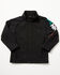 Image #1 - RANK 45® Toddler Boys' Mexico Flag Seal Softshell Jacket, Black, hi-res