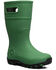 Image #1 - Bogs Boys' Essential Tall Rain Boots - Round Toe, Green, hi-res