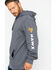 Image #4 - Hawx Men's Logo Sleeve Hooded Work Sweatshirt, Charcoal, hi-res