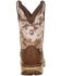 Durango Boys' Lil Rebel Desert Camo Western Boots - Square Toe, Brown, hi-res
