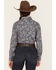 Image #4 - Roper Women's Paisley Print Long Sleeve Snap Western Shirt, Blue, hi-res