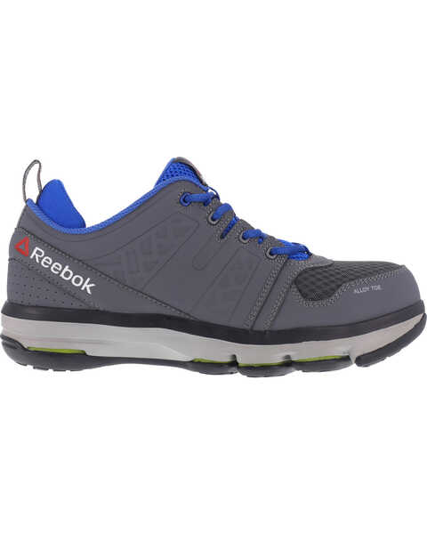 Image #3 - Reebok Men's Leather and Mesh Athletic Oxfords - Alloy Toe, Grey, hi-res