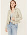 Image #2 - Mauritius Leather X Boot Barn Women's Cassidy Studded Leather Jacket, Cream, hi-res