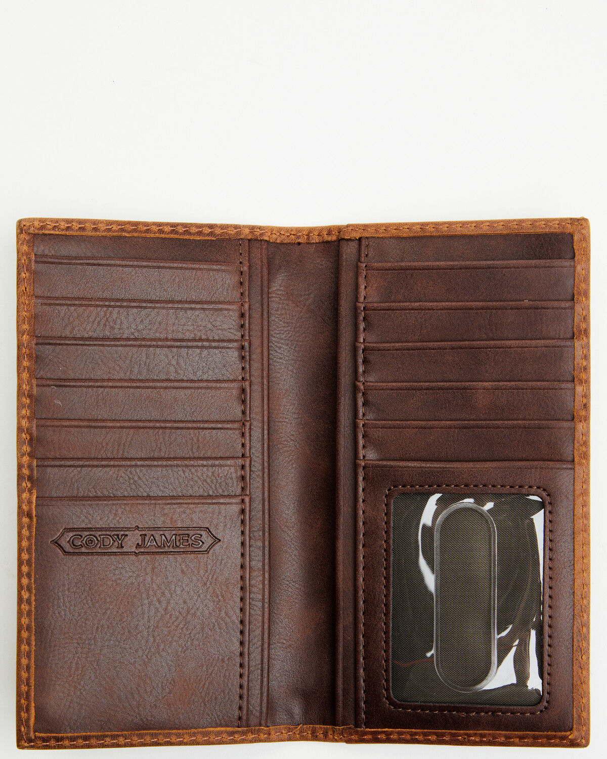 Image #2 - Cody James Men's Tooled Leather Rodeo Wallet, Brown, hi-res