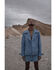 Image #1 - Understated Leather Women's Sunburst Leather Zip-Front Moto Jacket , Turquoise, hi-res