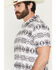 Image #2 - Rock & Roll Denim Men's Southwestern Print Short Sleeve Button-Down Polo, White, hi-res