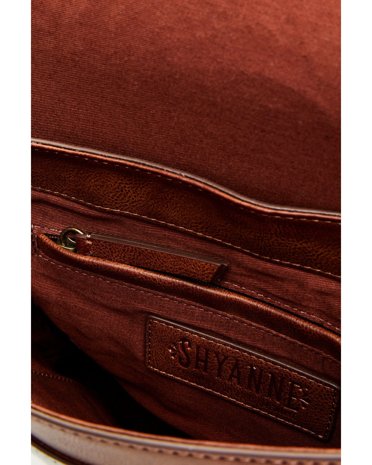 Image #4 - Shyanne Women's Studded Tooled Crossbody Bag, Brown, hi-res