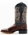 Image #3 - Cody James Men's Exotic Full Quill Ostrich Western Boots - Broad Square Toe, Chocolate, hi-res