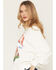 Image #2 - Gameday Women's Florida Gators Helmet Embroidered Graphic Crewneck, White, hi-res
