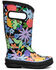 Image #2 - Bogs Girls' Overlap Flowers Rainboots, Multi, hi-res