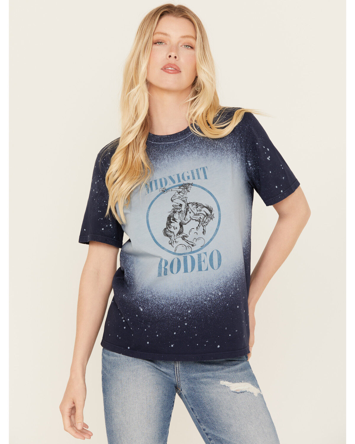 Image #1 - Idyllwind Women's Midnight Rodeo Oversized Graphic Trustie Tee, Blue, hi-res