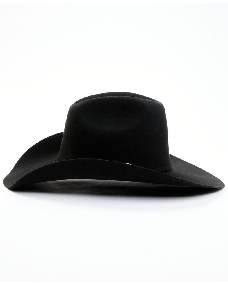 Cody James Men's Black 3X Duke Crease Wool Felt Western Hat  , Black, hi-res