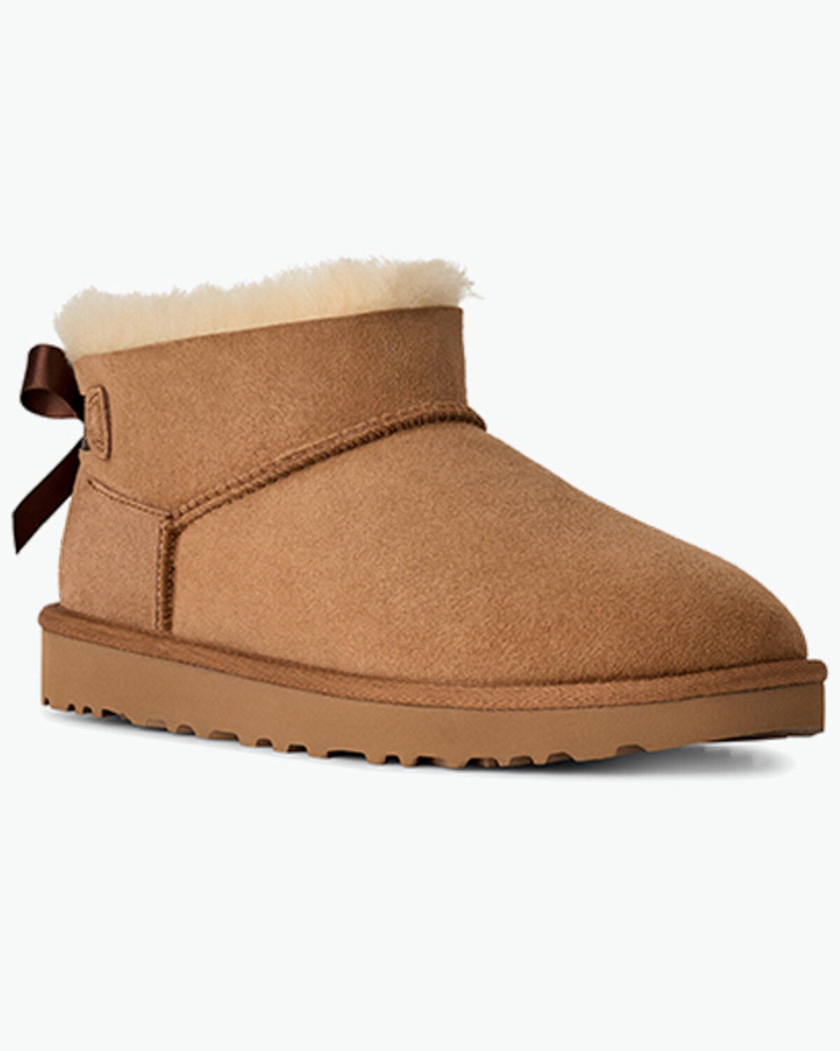 Image #1 - UGG Women's Ultra Mini Bailey Bow, Chestnut, hi-res