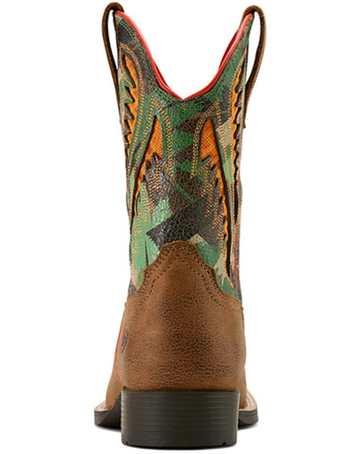 Image #3 - Ariat Boys' Quickdraw VentTek Camo Western Boots - Broad Square Toe, Tan, hi-res