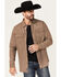 Image #1 - Moonshine Spirit Men's Time Bomb Geo Print Long Sleeve Snap Western Shirt, Brown, hi-res