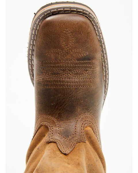 Image #6 - Smoky Mountain Youth Boys' Waylon Western Boots - Square Toe, Distressed Brown, hi-res