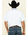 Cody James Core Men's Crossroads Geo Print Short Sleeve Western Shirt , White, hi-res