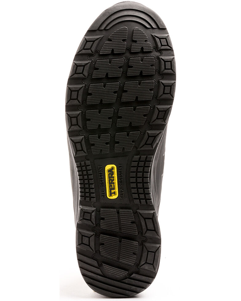 Terra Men's Rebound Black Work Shoes - Composite Toe, Black, hi-res