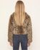 Image #2 - Shyanne Girls' Maggie Leopard Print Faux Fur Jacket, Turquoise, hi-res