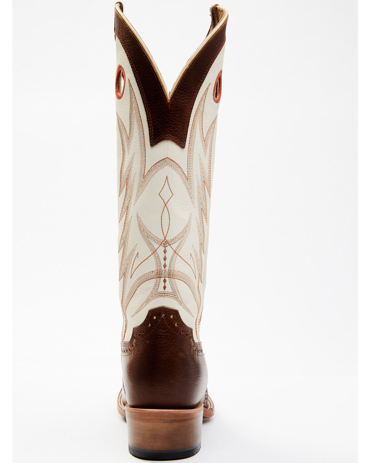 Image #5 - Blue Ranchwear Men's Buckaroo Western Boots - Broad Square Toe, Cream, hi-res