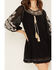 Image #3 - Shyanne Women's Gauze Embroidered Mini Dress, Black, hi-res