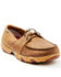 Image #1 - Twisted X Women's Boat Shoe Driving Mocs, Pecan, hi-res