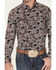 Image #3 - Cody James Men's Johnny Ringo Long Sleeve Snap Western Shirt, Red, hi-res