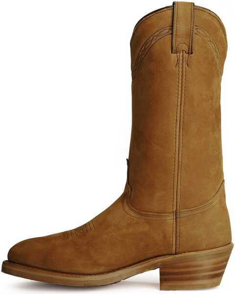 Image #3 - Abilene Men's Western Work Boots - Steel Toe, Dirty Brn, hi-res