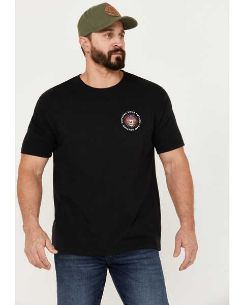 Brixton Men's Future Short Sleeve Relaxed Graphic T-Shirt, Black, hi-res