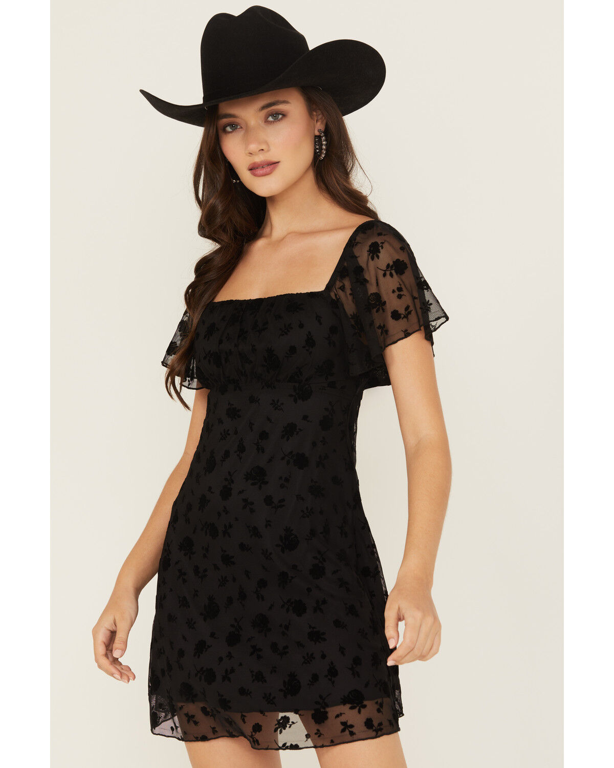 Image #2 - Originality Women's Emma Novelty Fabric Mini Dress, Black, hi-res