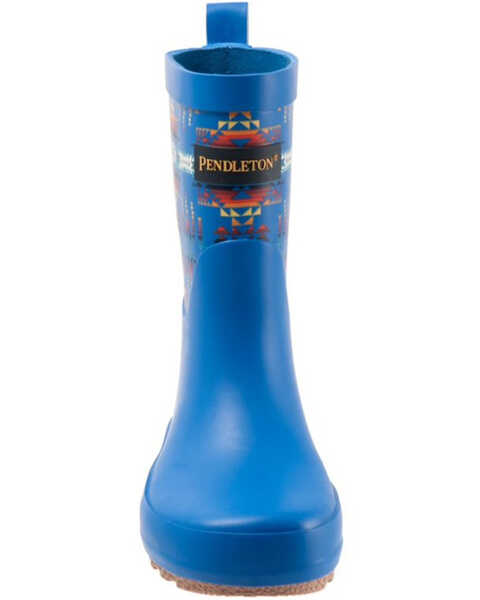 Image #4 - Pendleton Boys' Pilot Rock Mid Rain Boots - Round Toe, Blue, hi-res