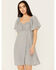 Image #1 - Cleo + Wolf Women's Arlo Flutter Sleeve Printed Mini Dress, Blue, hi-res