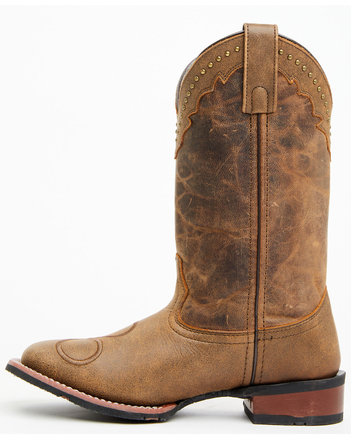 Image #3 - Laredo Women's Wenda Western Boots - Broad Square Toe, Tan, hi-res
