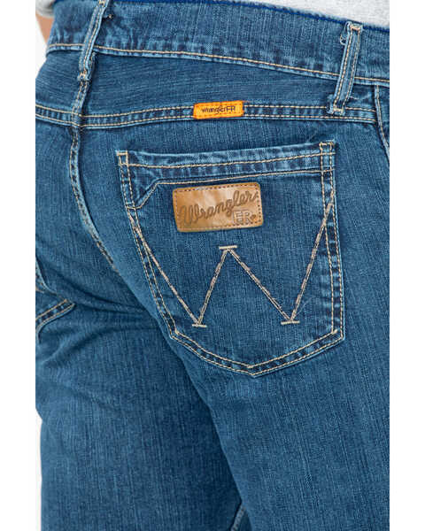 Wrangler Retro Men's FR Advanced Comfort Slim Bootcut Work Jeans , Blue, hi-res