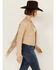 Image #3 - Shyanne Women's Whip Stitch Fringe Suede Jacket, Taupe, hi-res