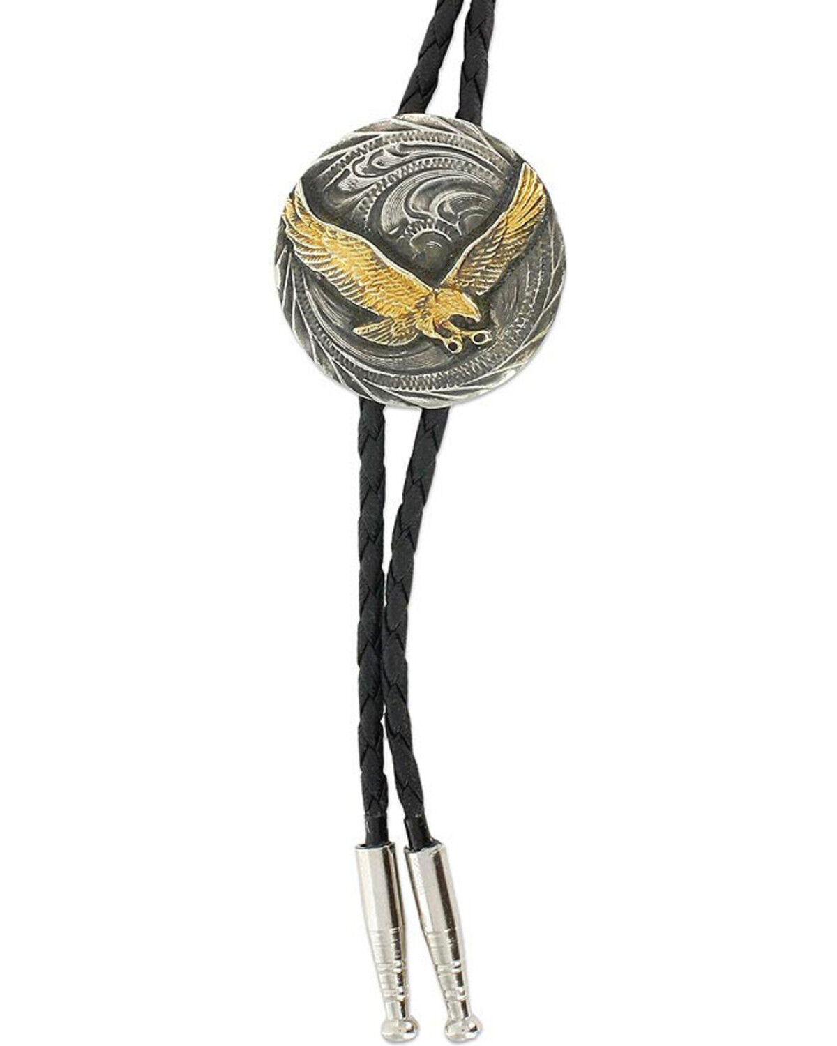 Image #2 - Cody James Men's Eagle Bolo Tie, Silver, hi-res