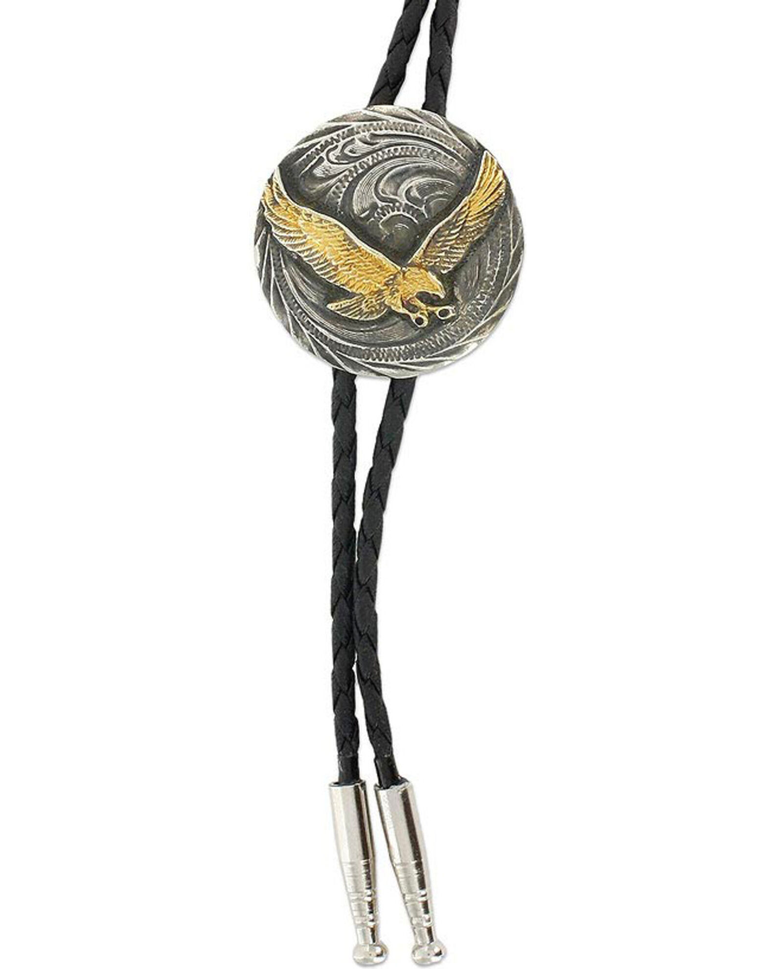 Image #2 - Cody James Men's Eagle Bolo Tie, Silver, hi-res