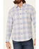 Image #3 - Flag & Anthem Men's Portola Plaid Print Long Sleeve Button Down Western Shirt, Blue, hi-res