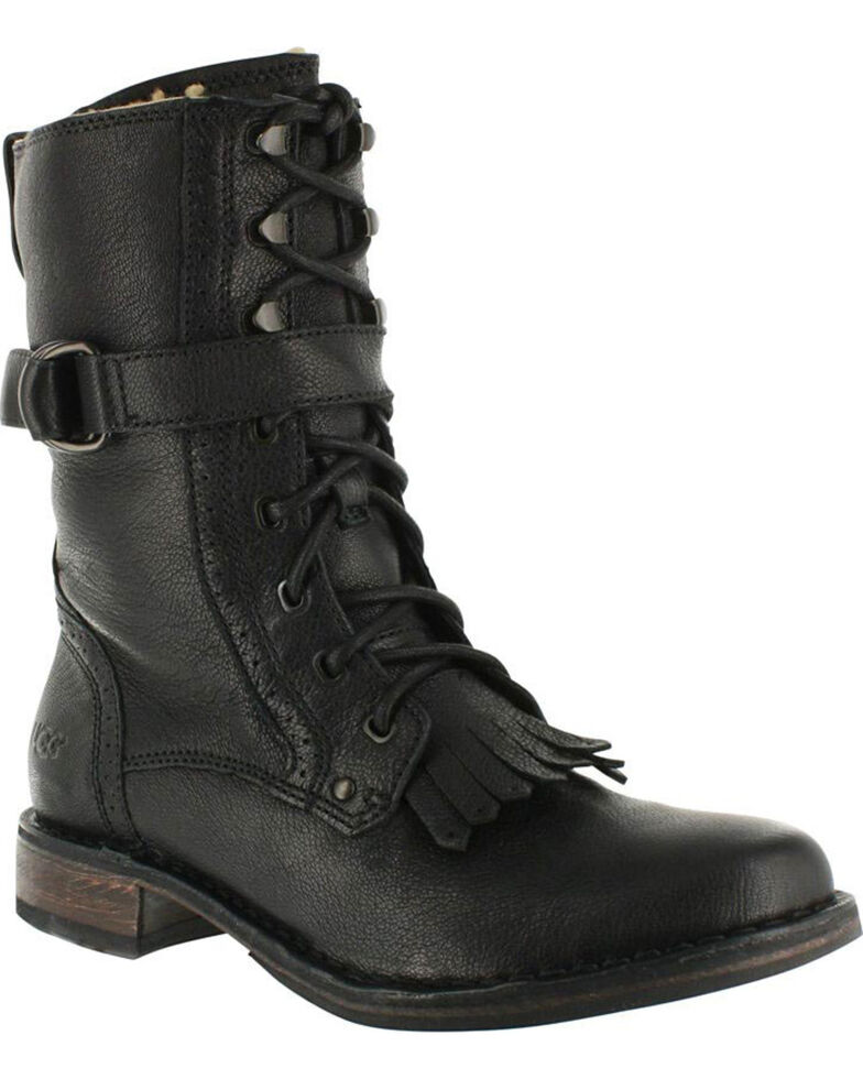 round toe combat boots womens