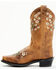 Image #3 - Shyanne Girls' Little Maisie Western Boots - Snip Toe, Brown, hi-res